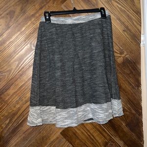 Joe B Knee length skirt. Size: medium Color: dark/light grey